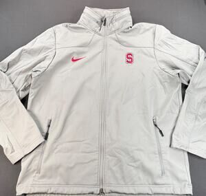 Nike Stanford University Full Zip Jacket in Light Grey (Women's XL)